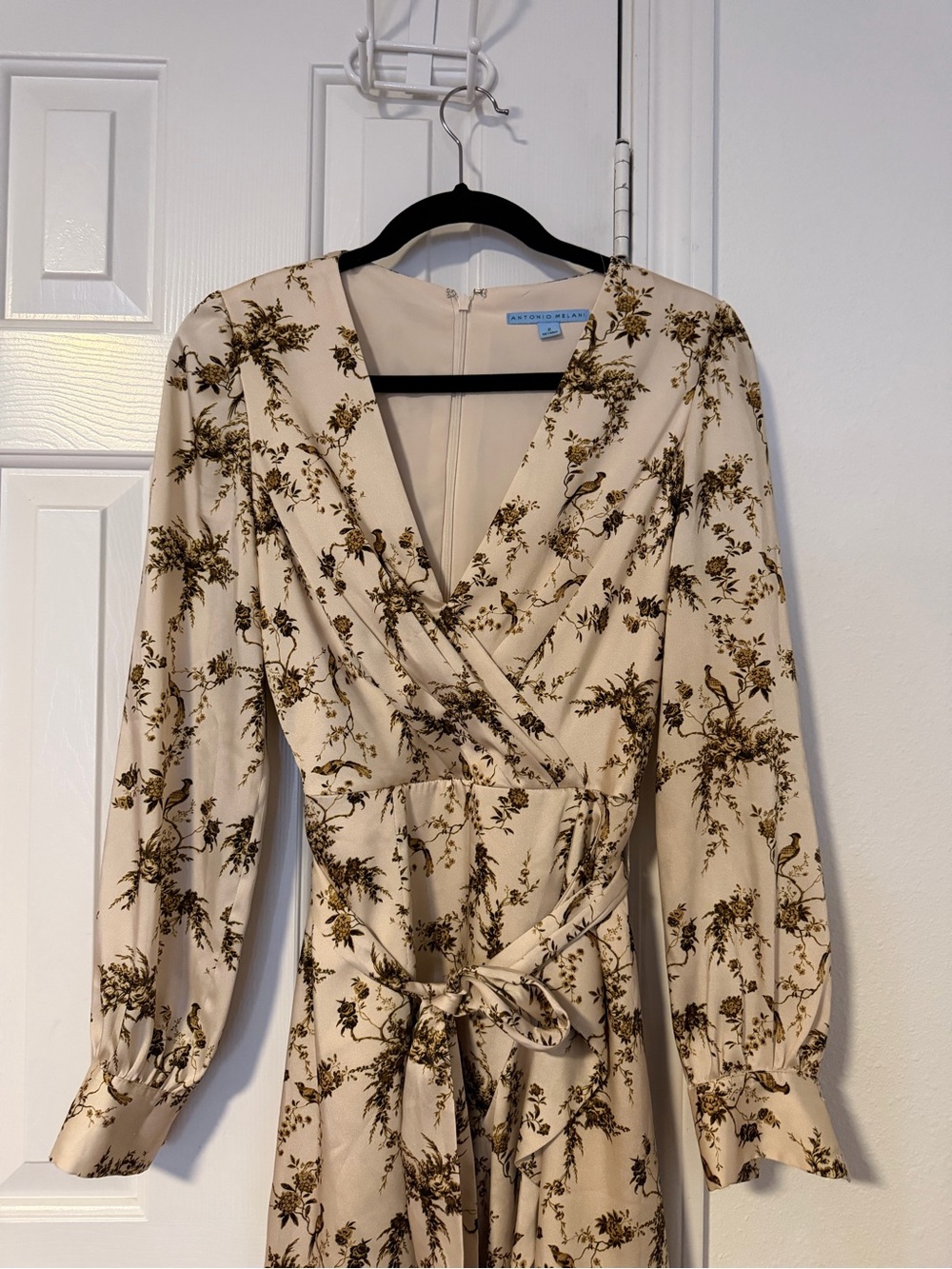 Antonio Melani Toile Print Belted Midi Dress – Size 2
